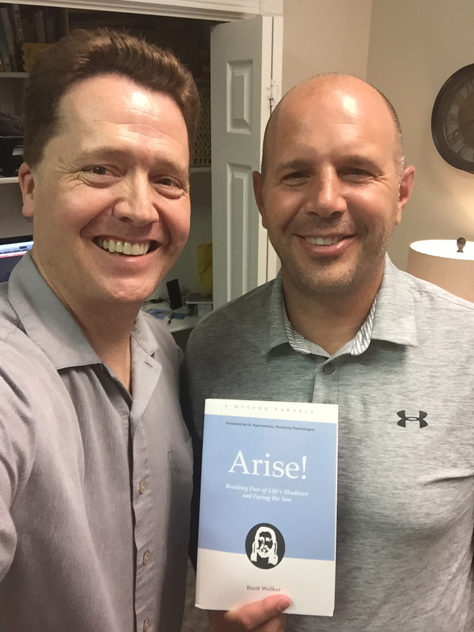 Brett Walker with Dr. Paul Jenkins