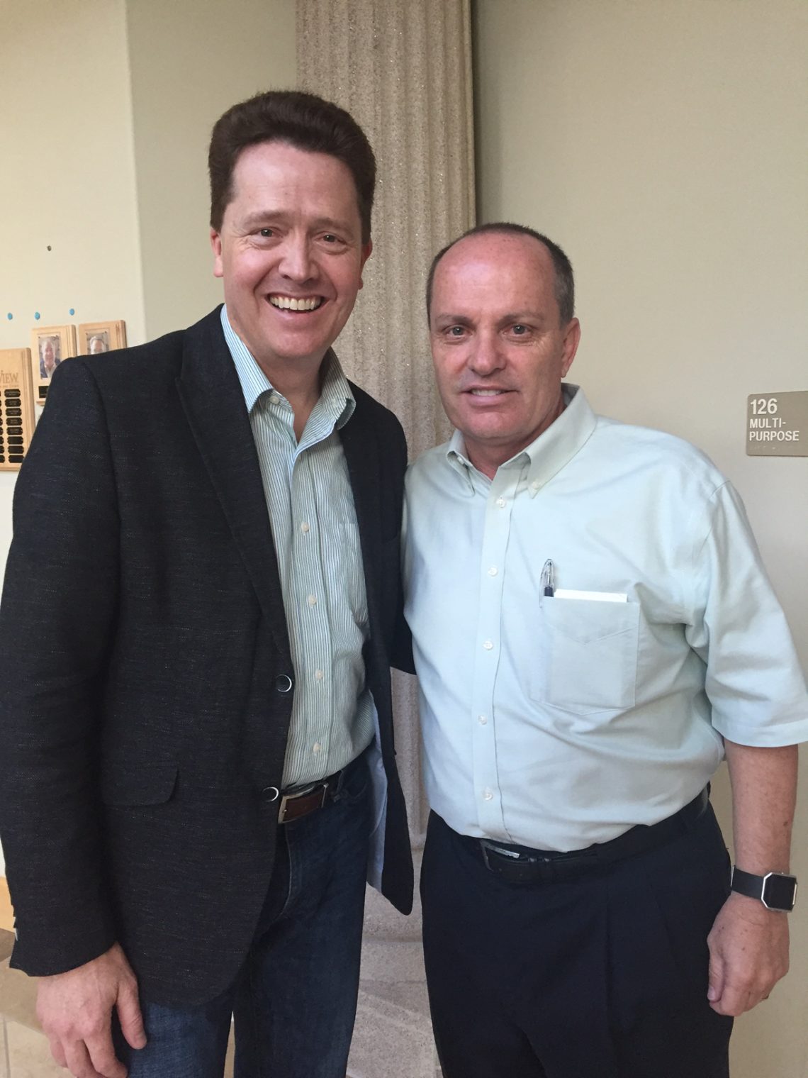 Dr Paul with Greg Hudnall