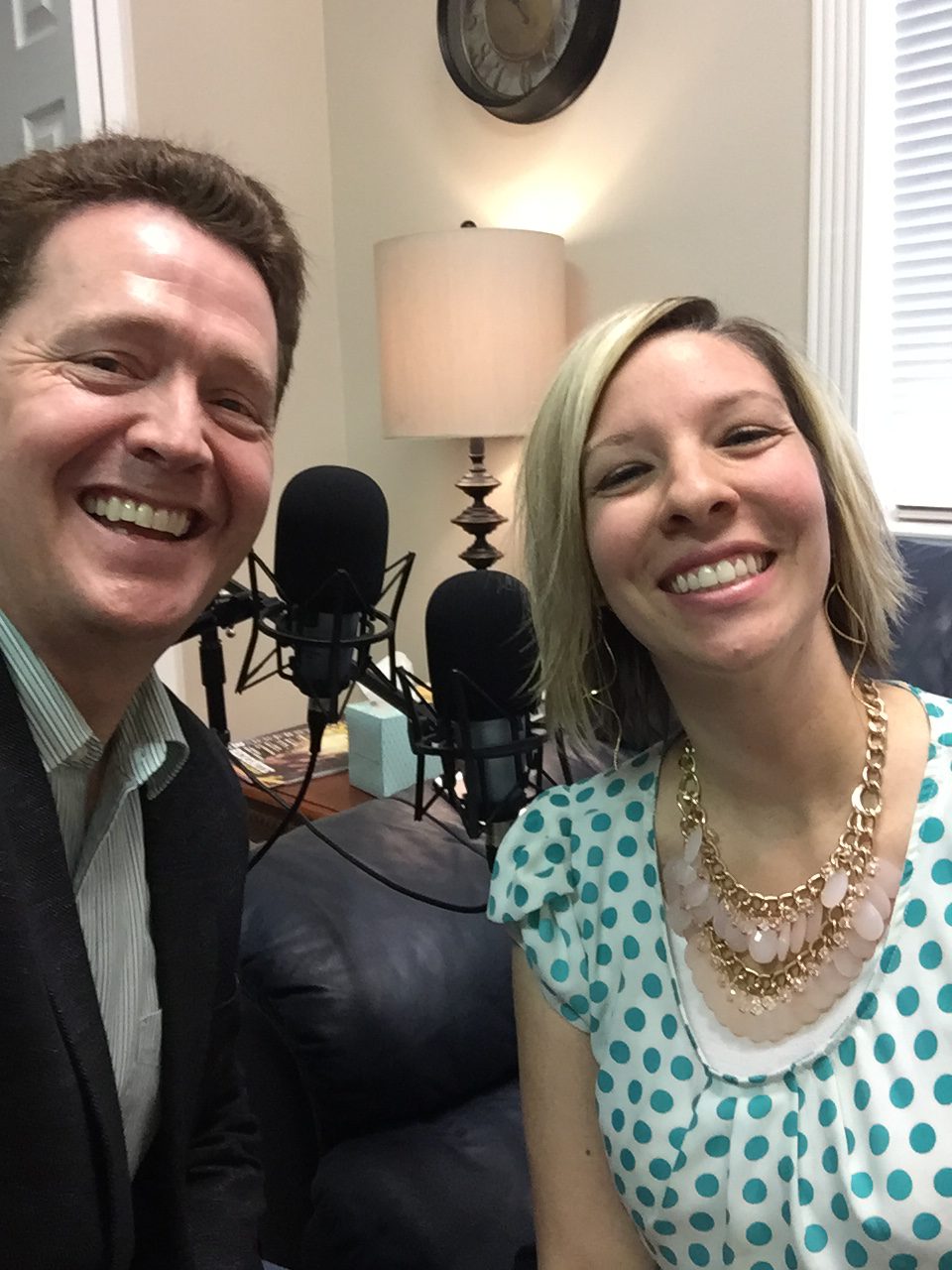 Kayla Moline with Dr. Paul Jenkins