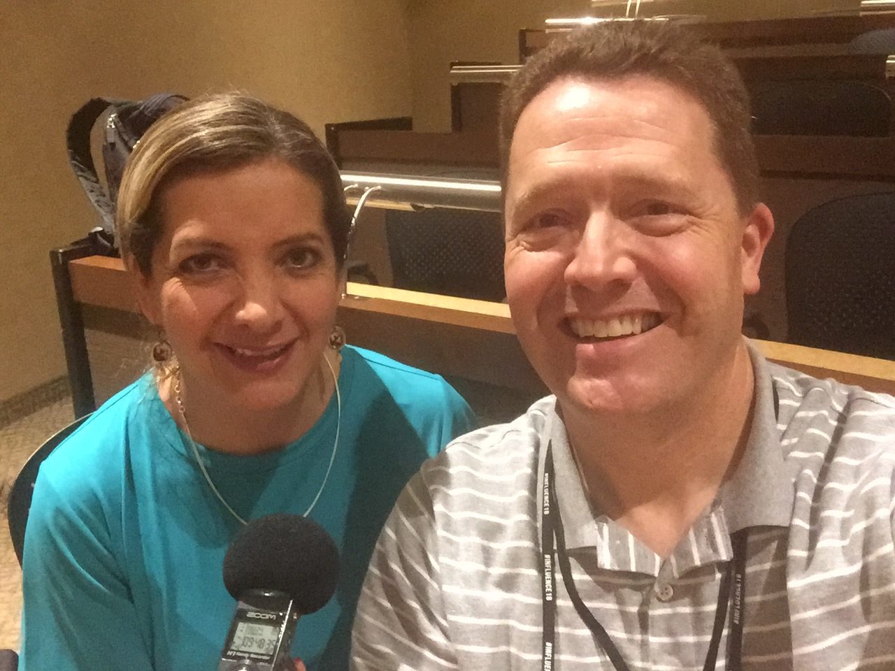 Pilar Ortiz and Dr Paul Jenkins