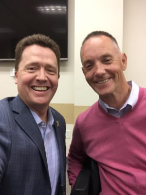 Jason Hall with Dr Paul Jenkins