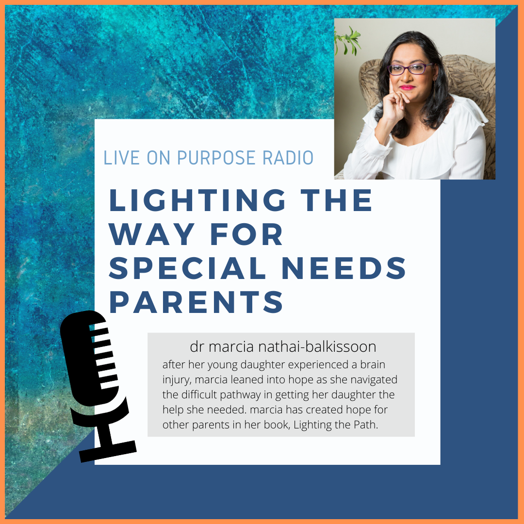 Marcia Nathai-Balkissoon at Live On Purpose RadioMarcia Nathai-Balkissoon at Live On Purpose Radio